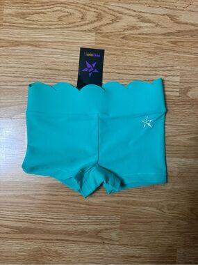 Reef Kids Teal Scallop Waist Swim Shorts